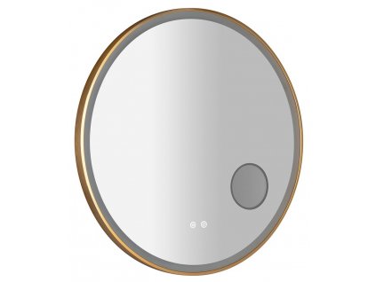 TARAN kulaté zrcadlo s LED osvětlením, ø 80cm, kosm.zrcátko, senzor, fólie anti-fog, 3000-6500°K, sunset