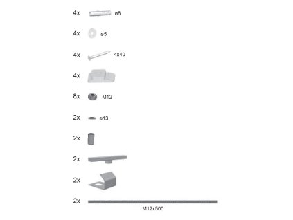 Ravak Panelkit čelní