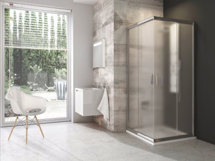 Ravak Sprchový kout BLRV2 90x90, lesk+grape
