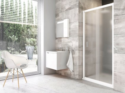 Ravak Sprchový kout BLDP2 120, bílá+grape