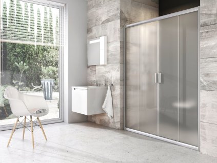 Ravak Sprchový kout BLDP4 160, satin+grape