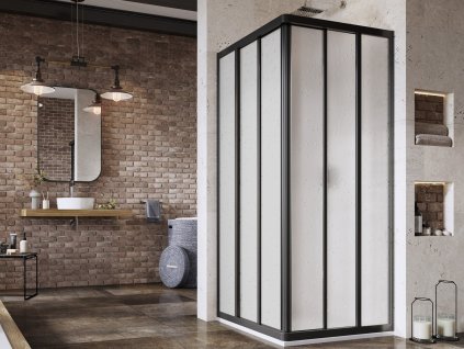Ravak Sprchový kout ASRV3 80 198, černá+pearl
