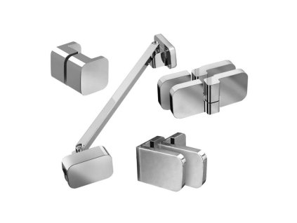 Ravak Sprchový kout B SET BSD2 100 P, chrom