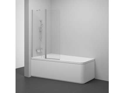 Ravak Vanová zástěna 10CVS2 100 L, satin+transparent