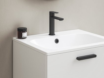 Ravak CR II 014.20BL Umyvadlová stojánková baterie 175 mm bez výpusti, černá