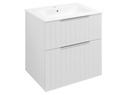 221699 cirasa umyvadlova skrinka 59 2x64x46cm bila mat strip