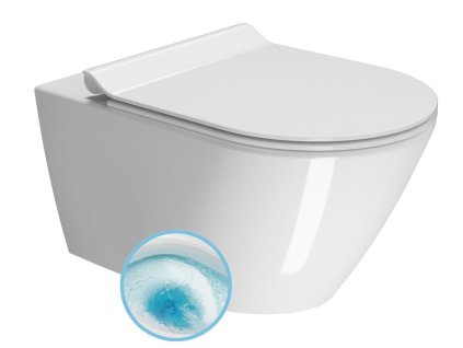 KUBE X závěsná WC mísa, GeniusFlush, 36x55cm, bílá ExtraGlaze