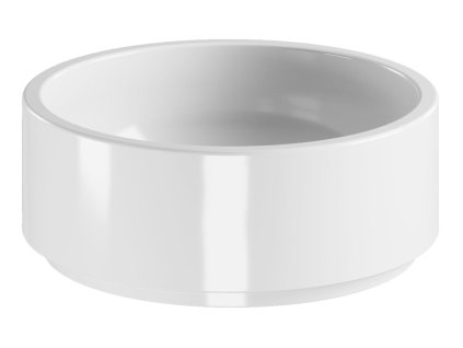 OKE keramické umyvadlo na desku, Ø 40cm, bílá