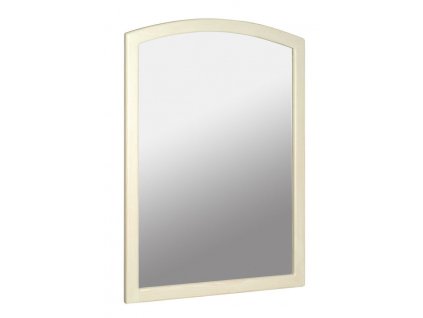 RETRO zrcadlo v dřevěném rámu 650x910mm, starobílá