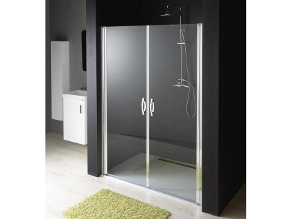 ONE sprchové dveře do niky dvoukřídlé 880-920 mm, čiré sklo, 6 mm
