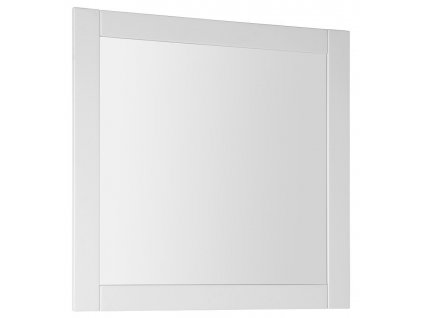 FAVOLO zrcadlo v rámu 80x80cm, bílá mat