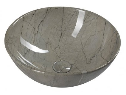 DALMA keramické umyvadlo 42x16,5x42 cm, grigio