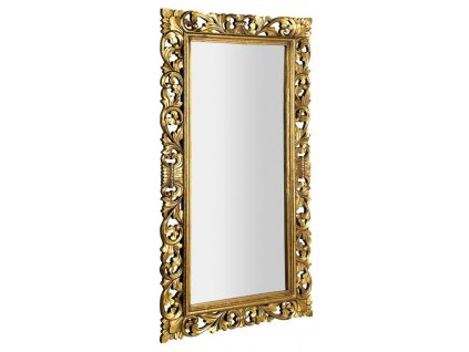 SCULE zrcadlo ve vyřezávaném rámu 80x150cm, zlatá