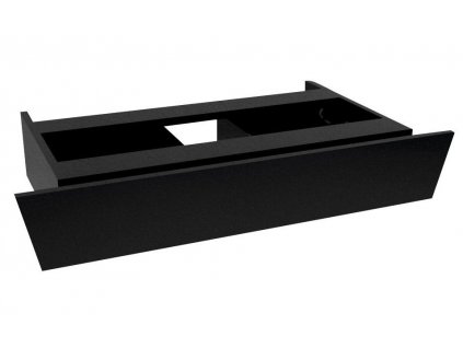 TWIGA PLUS umyvadlová zásuvka 88,5x17x43,5cm, černá mat