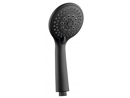 Ruční masážní sprcha, 3 režimy sprchování, průměr 100mm, ABS/černá mat