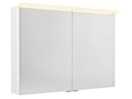 LINEX galerka s LED osvětlením, 100x70x15cm, bílá