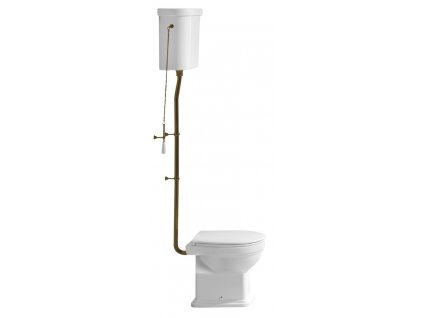 CLASSIC WC mísa s nádržkou, spodní odpad, bílá-bronz