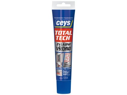 TOTAL TECH EXPRESS, lepidlo a tmel, 125ml, transparent