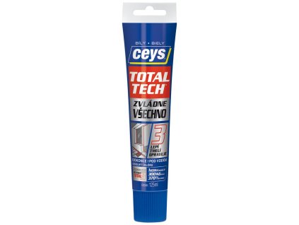 TOTAL TECH EXPRESS, lepidlo a tmel, 125ml, bílá