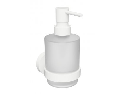 X-ROUND WHITE dávkovač mýdla 200ml, mléčné sklo, bílá mat