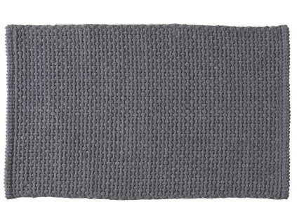 KNOT koupelnová předložka, 50x80 cm,45% bavlna, 55% polyester, protiskluz, šedá