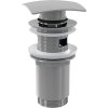 Alcadrain A393 Umyvadlová výpusť click/clack 5/4˝ kovová hranatá zátka