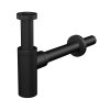 Alcadrain A400BLACK Sifon pro umyvadlo DESING kovový, černý-mat