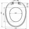 Alcadrain A3553 WC sedátko plast