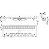 Alcadrain APZ104-950 Liniový podlahový žlab FLEXIBLE LOW pod libovolný obklad