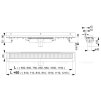 Alcadrain APZ1104-950 Liniový podlahový žlab FLEXIBLE LOW pod libovolný obklad