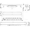 Alcadrain APZ1106-300 Liniový podlahový žlab LOW pro plný rošt
