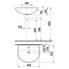 Jika H8143840001041 Umyvadlo 65×52 cm s otvorem