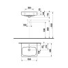 Jika H8103810001041 Umyvadlo 55×45 cm s otvorem