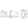 Jika H8207141000001 Závěsný klozet rimless - bez oplachového kruhu