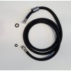 Sprchová hadice pro výsuvné sprchy, F1/4"-M3/8", 150cm, černá