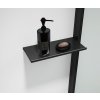 ESCA SHELF polička do profilu 230x120mm, černá mat