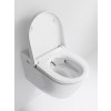WCLEAN závěsné WC Swirlflush s integrovaným elektronickým bidetem, černá dual-mat