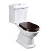 RETRO WC sedátko Soft Close, ořech/chrom
