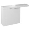 LATUS VI umyvadlová skříňka 50x50x22cm, levá, bílá