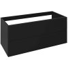 TREOS skříňka zásuvková 110x53x50,5cm, černá mat