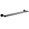 SAMBA dvojitý držák ručníků 600x120mm, černá