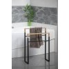 SKA stojan na ručníky 550x800x200mm, černá mat/dub
