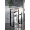 SKA stojan na ručníky 550x800x200mm, černá mat/dub