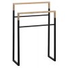 SKA stojan na ručníky 550x800x200mm, černá mat/dub