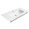 PURA keramické umyvadlo slim 100x50 cm, bílá ExtraGlaze