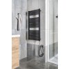 TONDI-E elektrické otopné těleso rovné 450x970 mm, 300 W, černá mat