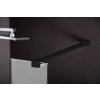MODULAR SHOWER BLACK jednodílná zástěna pevná k instalaci na zeď, 800 mm