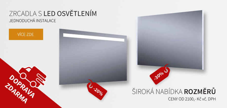 Akce LED zrcadla