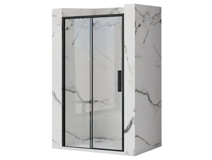 REA - Posuvné sprchové dveře Rapid Slide 110 černá REA-K6401