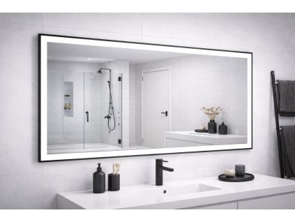 LED zrcadlo NOIR široké